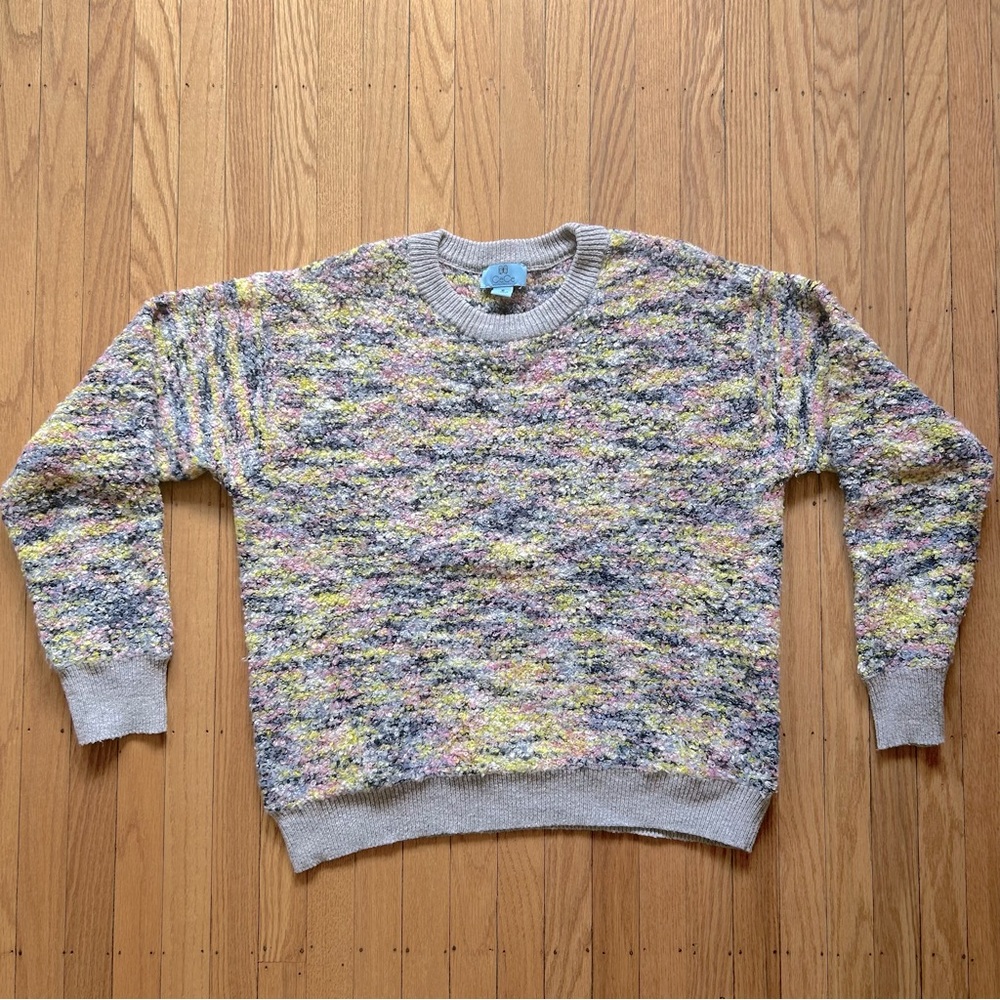CeCe multicolored popcorn knit sweater - Size M